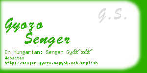 gyozo senger business card